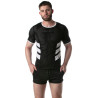 LEADER T-shirt en mesh LOADED Noir-Blanc